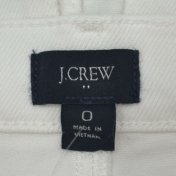 J Crew Factory White denim midi skirt size 0 NWT BY053 - Picture 5 of 10